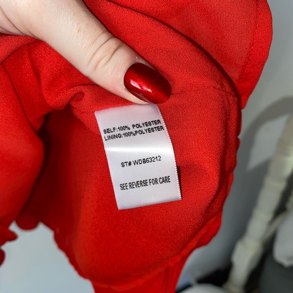 Lost + Wander Scorpion Red Off The Shoulder Mini Dress - Picture 8 of 11